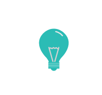 icon of brain with light bulb 